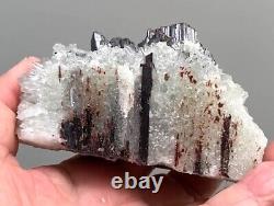 HUEBNERITE BRILLIANT CRYSTALS and FINE NEEDLE QUARTZS from PERÚ. MASTER PIECE