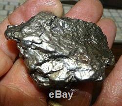 HUGE 104 GM CAMPO DEL CIELO METEORITE CRYSTAL! GREAT PIECE LARGE SIZE With STAND