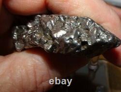 HUGE 118 GM CAMPO DEL CIELO METEORITE CRYSTAL! GREAT PIECE LARGE SIZE With STAND