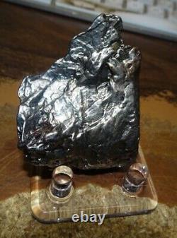HUGE 133 GM CAMPO DEL CIELO METEORITE CRYSTAL! GREAT PIECE LARGE SIZE With STAND