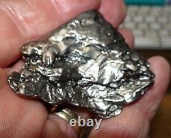 HUGE 133 GM CAMPO DEL CIELO METEORITE CRYSTAL! GREAT PIECE LARGE SIZE With STAND
