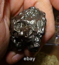 HUGE 136 GM CAMPO DEL CIELO METEORITE CRYSTAL! GREAT PIECE LARGE SIZE With STAND