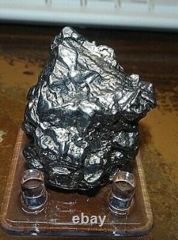 HUGE 142 GM CAMPO DEL CIELO METEORITE CRYSTAL! GREAT PIECE LARGE SIZE With STAND