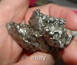 HUGE 148 GM CAMPO DEL CIELO METEORITE CRYSTAL! GREAT PIECE LARGE SIZE With STAND