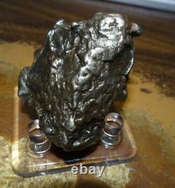 HUGE 156 GM CAMPO DEL CIELO METEORITE CRYSTAL! GREAT PIECE LARGE SIZE With STAND