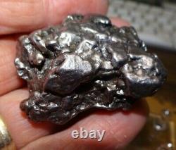 HUGE 158 GM CAMPO DEL CIELO METEORITE CRYSTAL! GREAT PIECE LARGE SIZE With STAND
