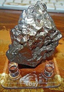 HUGE 168 GM CAMPO DEL CIELO METEORITE CRYSTAL! GREAT PIECE LARGE SIZE With STAND