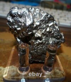 HUGE 192 GM CAMPO DEL CIELO METEORITE CRYSTAL! GREAT PIECE LARGE SIZE With STAND