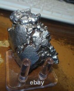 HUGE 200 GM CAMPO DEL CIELO METEORITE CRYSTAL! GREAT PIECE With STAND