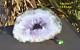 Huge Amethyst Geode Slice Extra Large 13x10x1 Purple Gemstone Display Piece