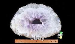 HUGE AMETHYST GEODE Slice Extra Large 13x10x1 Purple Gemstone Display Piece