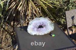 HUGE AMETHYST GEODE Slice Extra Large 13x10x1 Purple Gemstone Display Piece