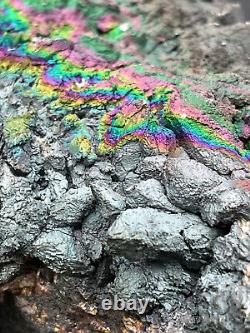 HUGE A+ CABINET PIECE 18 lbs Rainbow Turgite on Quartz/Kyanite Graves Mt. VIDEO