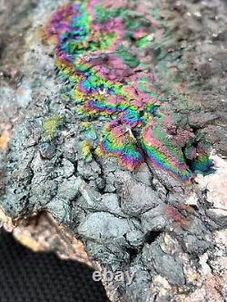 HUGE A+ CABINET PIECE 18 lbs Rainbow Turgite on Quartz/Kyanite Graves Mt. VIDEO