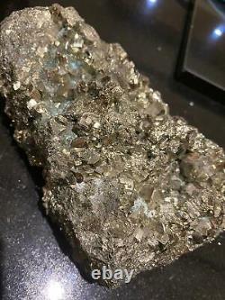 HUGE Pyrite Druzy Piece 4, Premium Grade, High Quality 2.188kg L18xW12xH7cm