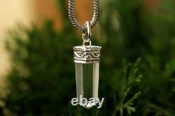 Healing Clear Crystal Quartz Pencil Stone 8-15 gm Pendant Jewelry For Necklace