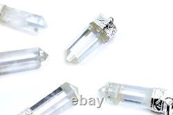 Healing Clear Crystal Quartz Pencil Stone 8-15 gm Pendant Jewelry For Necklace