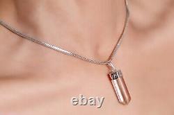 Healing Clear Crystal Quartz Pencil Stone 8-15 gm Pendant Jewelry For Necklace