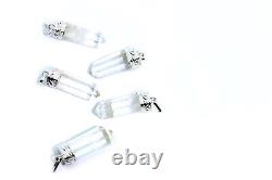 Healing Clear Crystal Quartz Pencil Stone 8-15 gm Pendant Jewelry For Necklace