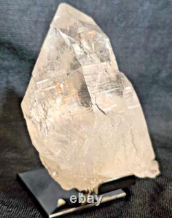 Himalayan Clear Quartz Crystal Rare Collector's Piece High Quality Stand 740gr