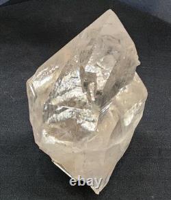 Himalayan Clear Quartz Crystal Rare Collector's Piece High Quality Stand 740gr