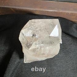 Himalayan Clear Quartz Crystal Rare Collector's Piece High Quality Stand 740gr