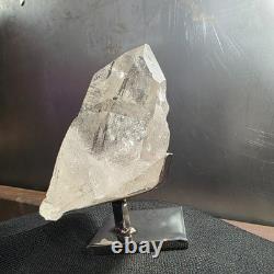 Himalayan Clear Quartz Crystal Rare Collector's Piece High Quality Stand 740gr