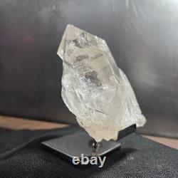 Himalayan Clear Quartz Crystal Rare Collector's Piece High Quality Stand 740gr