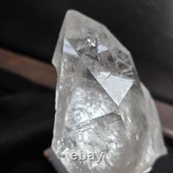 Himalayan Clear Quartz Crystal Rare Collector's Piece High Quality Stand 740gr