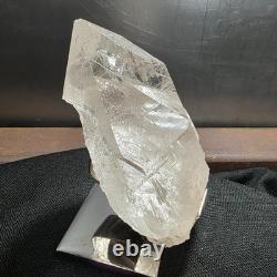 Himalayan Clear Quartz Crystal Rare Collector's Piece High Quality Stand 740gr