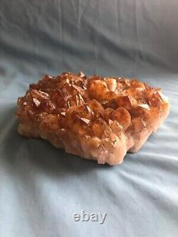 Huge! 4 lbs. 10oz Piece Genuine Citrine Crystals / Natural Geode Cluster / Stone