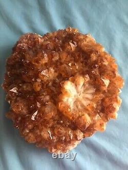 Huge! 4 lbs. 10oz Piece Genuine Citrine Crystals / Natural Geode Cluster / Stone