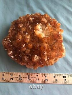 Huge! 4 lbs. 10oz Piece Genuine Citrine Crystals / Natural Geode Cluster / Stone