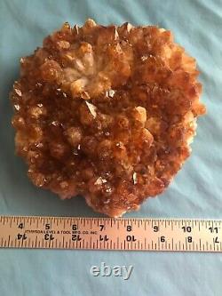 Huge! 4 lbs. 10oz Piece Genuine Citrine Crystals / Natural Geode Cluster / Stone