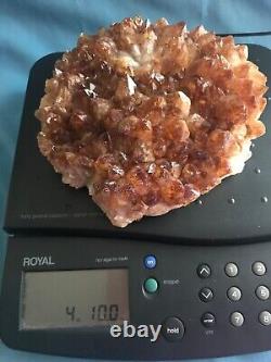 Huge! 4 lbs. 10oz Piece Genuine Citrine Crystals / Natural Geode Cluster / Stone