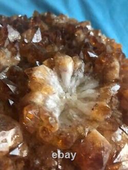 Huge! 4 lbs. 10oz Piece Genuine Citrine Crystals / Natural Geode Cluster / Stone