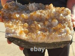 Huge Citrine Cluster with Calcite Statement Piece Original Price $830 7.5 + kg