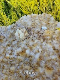 Huge Citrine Cluster with Calcite Statement Piece Original Price $830 7.5 + kg