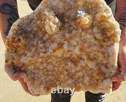 Huge Citrine Cluster with Calcite Statement Piece Original Price $830 7.5 + kg