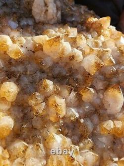 Huge Citrine Cluster with Calcite Statement Piece Original Price $830 7.5 + kg