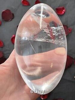 Huge? High vibe collectors piece of Himalayan quartz Polished Oval 1149g