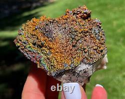 Iridescent Hematite On Quartz Matrix From USA Multi Colored Large Piece 8.8 Cm's