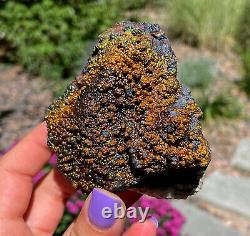Iridescent Hematite On Quartz Matrix From USA Multi Colored Large Piece 8.8 Cm's