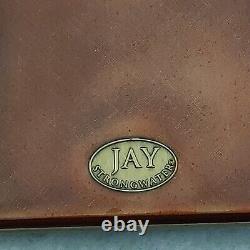 Jay Strongwater Folding Travel Frame Enamel Swarovski Crystals Floral Butterfly