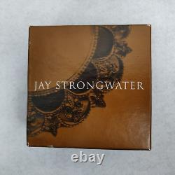 Jay Strongwater Folding Travel Frame Enamel Swarovski Crystals Floral Butterfly