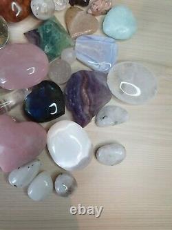 Job Lot wholesale bulk crystals gemstones spheres 57 pieces 1kg