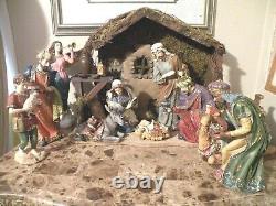 KIRKLAND SIGNATURE CHRISTMAS NATIVITY WithCRYSTAL ACCENTS 18 PIECE SET