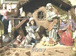 KIRKLAND SIGNATURE CHRISTMAS NATIVITY WithCRYSTAL ACCENTS 18 PIECE SET