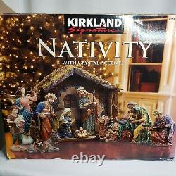Kirkland Signature Christmas Nativity Crystal Accents 18 Piece Set