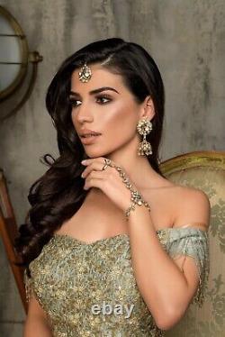 Kyles Collection Ela Earrings Tika Hand piece Indian Jewellery Pakistani